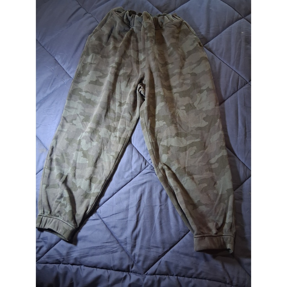 Lululemon Scuba High Rise Jogger Heritage 365 Camo Dark Olive Multi Size 18
